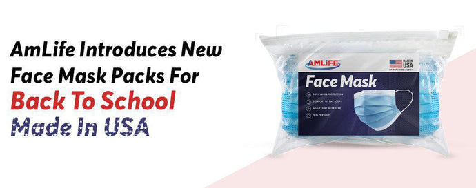 Amlife Introduces New Face Mask Packs for Back to School Made in USA