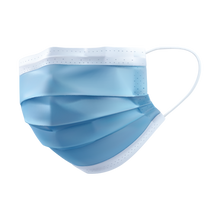 Load image into Gallery viewer, Amlife Disposable Face Masks Protective 3-Ply Filter Made in USA with Imported Fabric Blue
