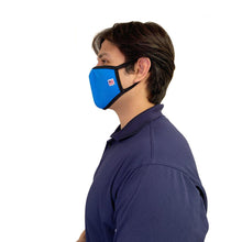 Load image into Gallery viewer, Made in USA Face Masks Mouth Nose Washable Reusable Double Layer Mask Cotton Cloth Blend Royal Blue
