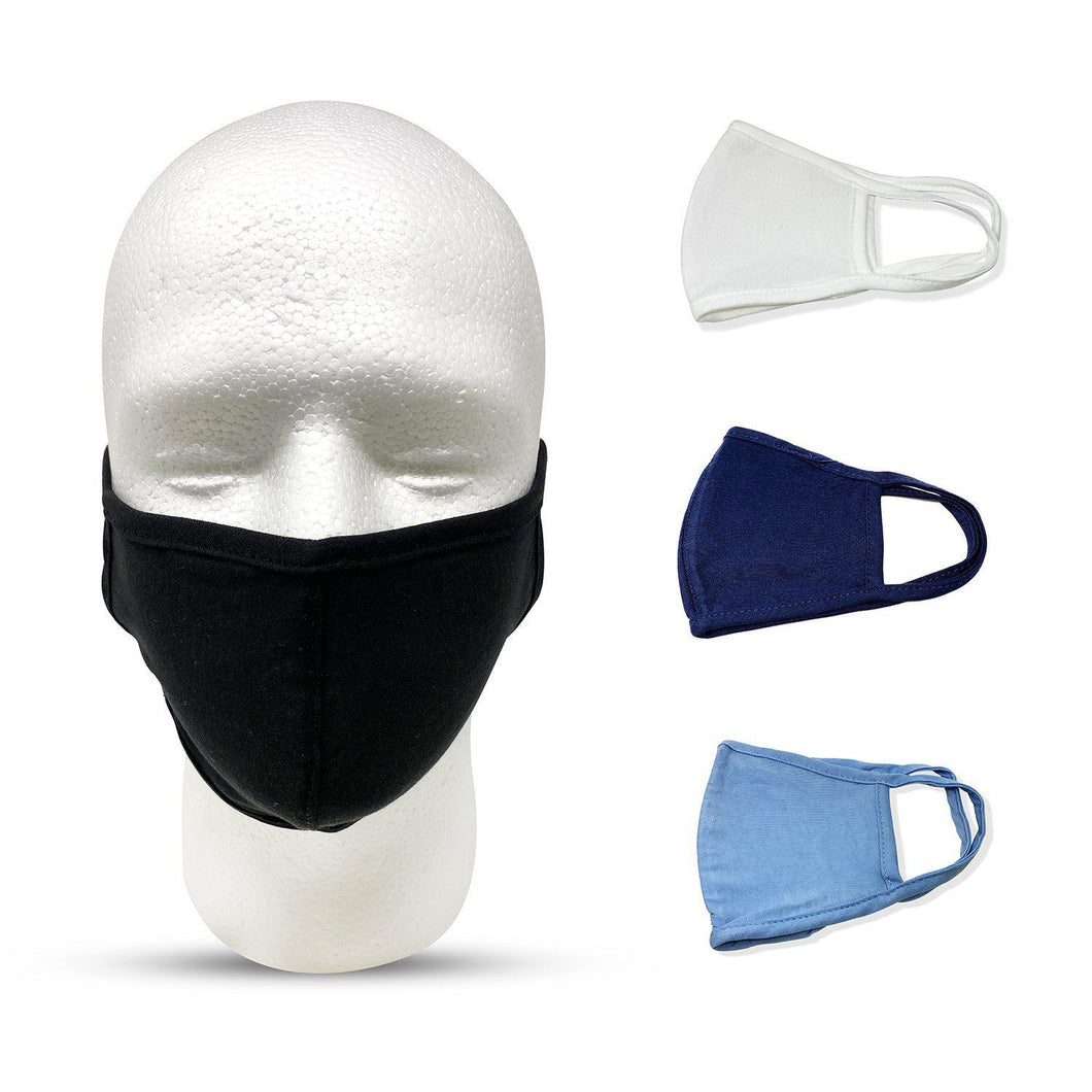 Cotton Face Mask Washable Reusable Soft Cloth Masks Single Layer Mouth Nose Ear Black