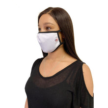 Load image into Gallery viewer, Made in USA Face Masks Mouth Nose Washable Reusable Double Layer Mask Cotton Cloth Blend White
