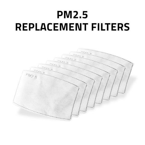 PM 2.5 Activated Carbon Filters 5 Layer Replacement Filters for Face Mask Adults Kids - Product Image