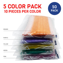 Load image into Gallery viewer, AMLIFE Face Masks 50 Pack Multi Color 3-Ply Filter Disposable Made in USA with Imported Fabric 
