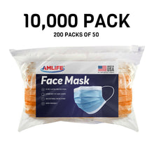 Load image into Gallery viewer, Amlife Disposable Face Masks Protective 3-Ply Filter Made in USA with Imported Fabric Orange
